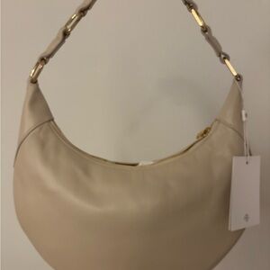 ANINE BING Kate Hobo Bag white/cream